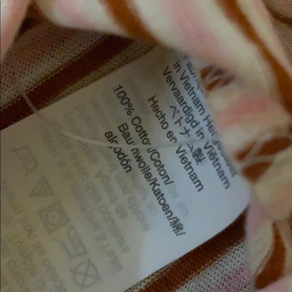 Pink & brown v neck tank - Picture 6 of 7